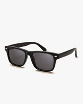 45-degree view of Cascade Polarized Sunglasses showing frame shape and temple details