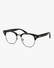 45-degree view of Mercer Browline Optical Frames showing frame shape and temple details