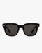 Harbor Polarized Sunglasses in Black and Smoke Polarized, front view on a light gray studio background