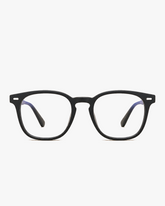 Front view of Keystone Blue Light Glasses on a light gray studio background