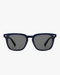 Harbor Polarized Sunglasses in Navy and Grey Polarized, front view on a light gray studio background