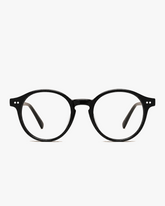 Front view of Rowan Round Optical Frames on a light gray studio background