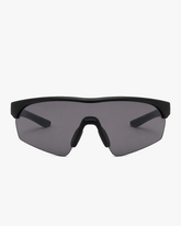 Summit Sport Shield Glasses in Smoke Grey, front view on a light gray studio background