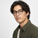 Model wearing Rowan Round Optical Frames in a natural lifestyle setting