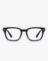 Metro Blue Light Frames in Black, front view on a light gray studio background