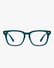 Metro Blue Light Frames in Deep Teal, front view on a light gray studio background