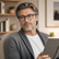Model wearing Linden Reading Glasses in a natural lifestyle setting