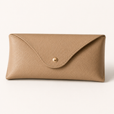 Leather Glasses Case lifestyle detail showing protective eyewear storage