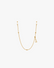 Adjustable Glasses Chain in Gold Tone, front view on a light gray studio background