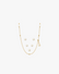 Adjustable Glasses Chain in Pearl Accent, front view on a light gray studio background