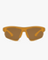 Aero Wrap Sports Glasses in Amber Trail, front view on a light gray studio background