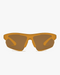 Aero Wrap Sports Glasses in Amber Trail, front view on a light gray studio background