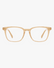 Aurora Blue Light Glasses in Champagne, front view on a light gray studio background