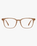 Aurora Blue Light Glasses in Warm Tortoise, front view on a light gray studio background