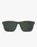 Cascade Polarized Sunglasses in Graphite and Green Polarized, front view on a light gray studio background