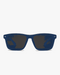 Cascade Polarized Sunglasses in Matte Navy and Grey Polarized, front view on a light gray studio background