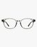 Celeste Oval Optical Frames in Gloss Black, front view on a light gray studio background