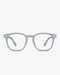 Keystone Blue Light Glasses in Clear Smoke, front view on a light gray studio background