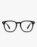 Keystone Blue Light Glasses in Matte Black, front view on a light gray studio background