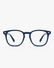 Keystone Blue Light Glasses in Midnight Blue, front view on a light gray studio background
