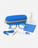 Kids Starter Eyewear Kit in Blue, complete kit on a light gray studio background