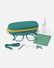 Kids Starter Eyewear Kit in Green, complete kit on a light gray studio background