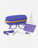 Kids Starter Eyewear Kit in Purple, complete kit on a light gray studio background