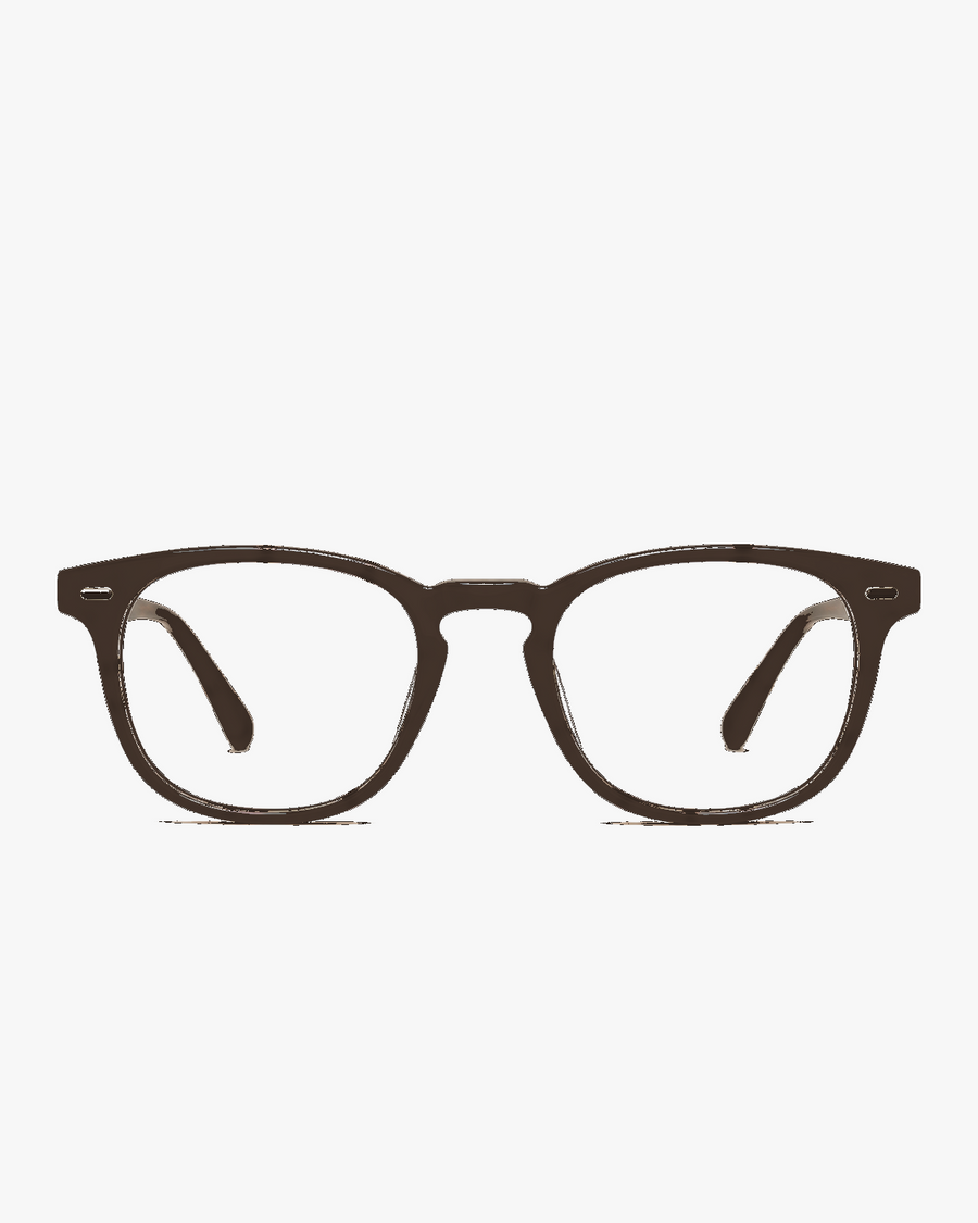 Linden Reading Glasses with +2.50 magnification, front view on a light gray studio background