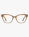 Luna Cat-Eye Optical Frames in Classic Tortoise, front view on a light gray studio background