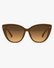 Maris Butterfly Sunglasses in Tortoise and Amber, front view on a light gray studio background
