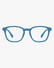 Mini Flex Kids Frames in Clear Blue, front view on a light gray studio background