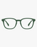 Mini Flex Kids Frames in Forest Green, front view on a light gray studio background