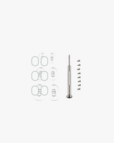 Nose Pad Repair Kit in Medium 13 mm size, front view on a light gray studio background