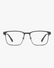 Ridge Titanium Optical Frames in Graphite Titanium, front view on a light gray studio background