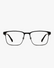 Ridge Titanium Optical Frames in Matte Black, front view on a light gray studio background