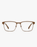 Ridge Titanium Optical Frames in Tortoise Gunmetal, front view on a light gray studio background