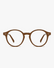 Rowan Round Optical Frames in Honey Tortoise, front view on a light gray studio background