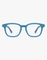 Scout Kids Optical Frames in Clear Aqua, front view on a light gray studio background
