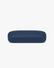 Slim Hard Glasses Case in Navy, front view on a light gray studio background