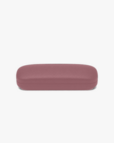 Slim Hard Glasses Case in Rose, front view on a light gray studio background