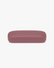 Slim Hard Glasses Case in Rose, front view on a light gray studio background