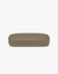 Slim Hard Glasses Case in Taupe, front view on a light gray studio background