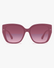 Solstice Oversized Sunglasses in Rose and Mauve Gradient, front view on a light gray studio background