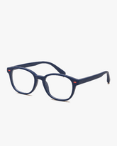45-degree view of Sprout Flex Kids Blue Light Glasses showing frame shape and temple details