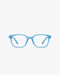 Sprout Flex Kids Blue Light Glasses in Clear Sky, front view on a light gray studio background