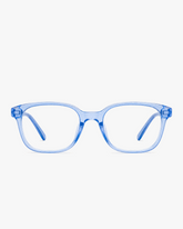 Front view of Sprout Flex Kids Blue Light Glasses on a light gray studio background