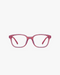 Sprout Flex Kids Blue Light Glasses in Navy Red, front view on a light gray studio background