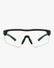 Summit Sport Shield Glasses in Trail Green, front view on a light gray studio background