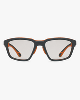 Trail Kids Sport Glasses in Red Graphite, front view on a light gray studio background