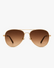 Front view of Vela Aviator Sunglasses on a light gray studio background